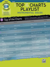 Easy Top of the Charts Playlist Instrumental Solos Violin Book/CD ROM cover